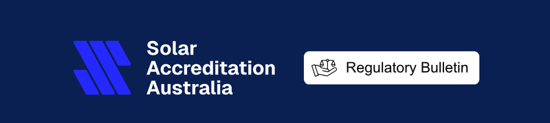 Regulatory Bulletin Banner navy background