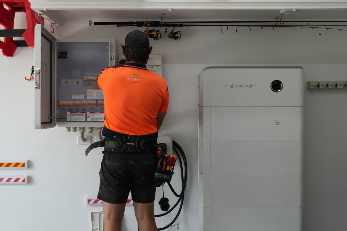 Springers Solar_Battery Installation